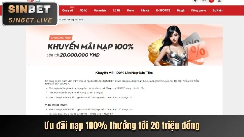 Thưởng chào mừng thành viên mới 9789bet